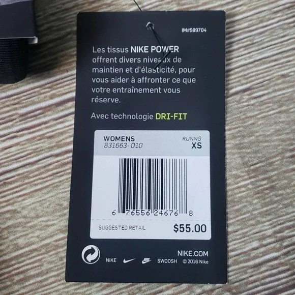 Womens Nike Essential Tight Leggings Sz XS Black Activewear - Picture 4 of 8